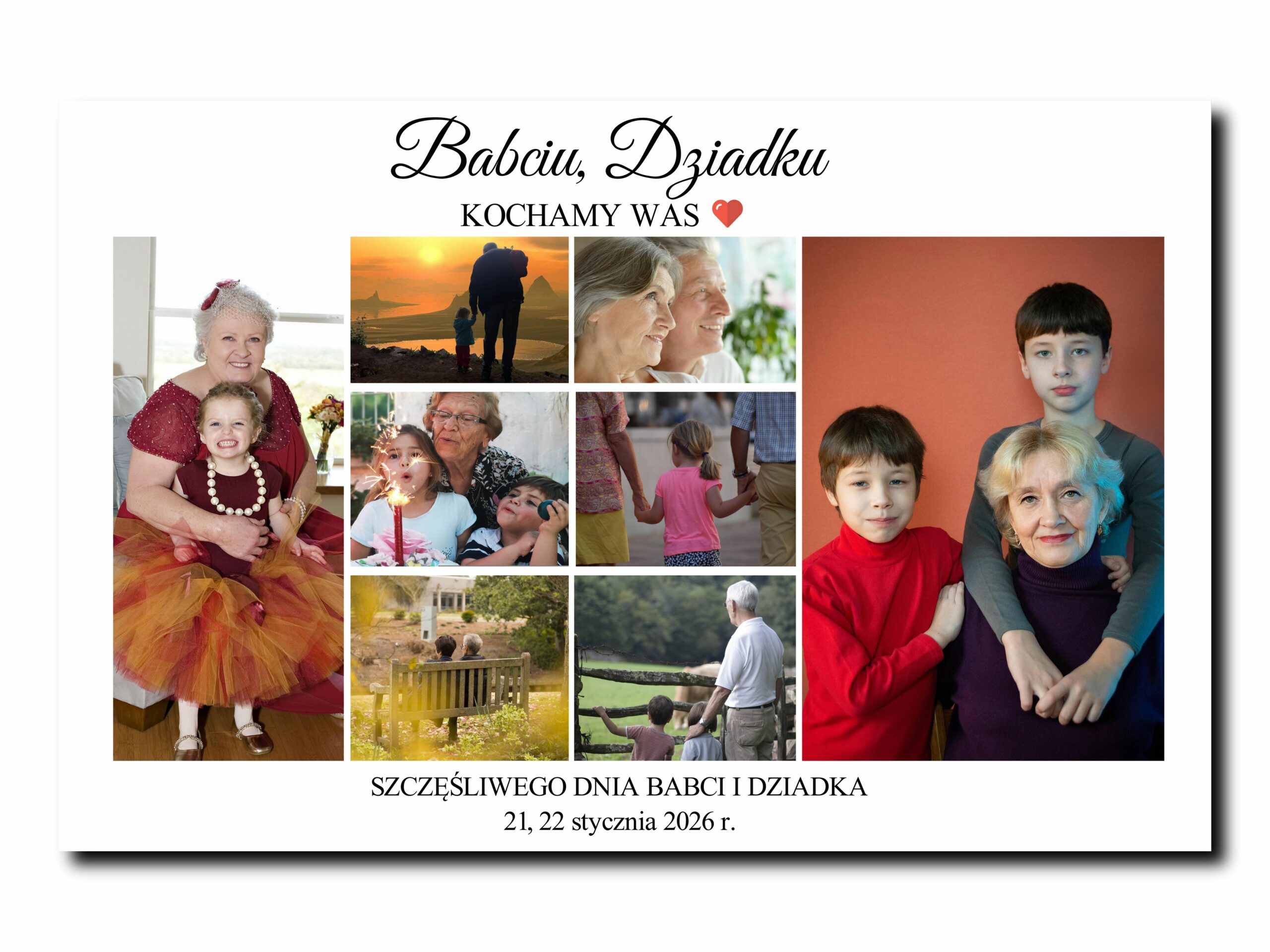 Prezent dla babci i dziadka obraz na dzień babci i dzień dziadka
