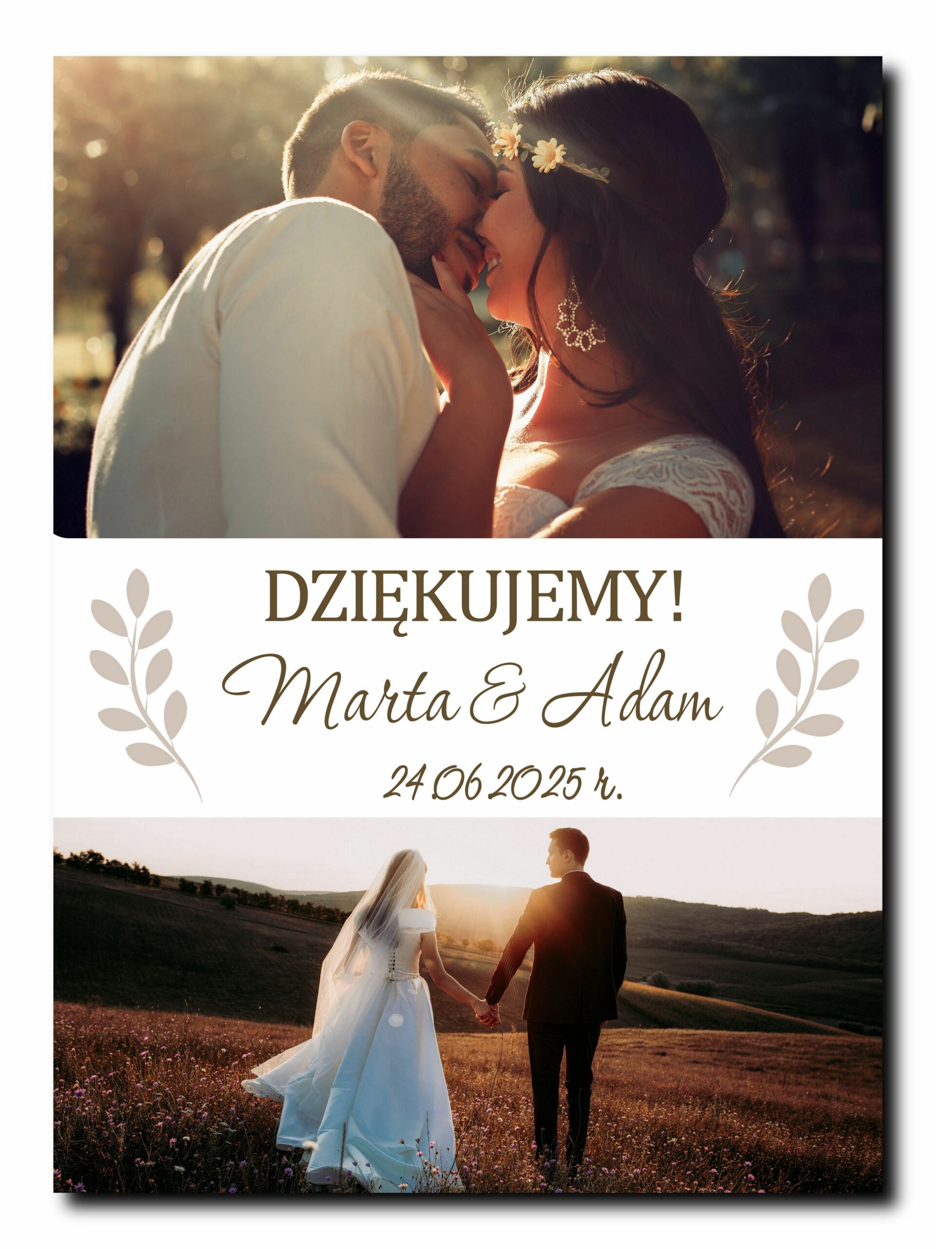 Podziękowania dla rodziców obraz ze zdjęć ze zdjęciem