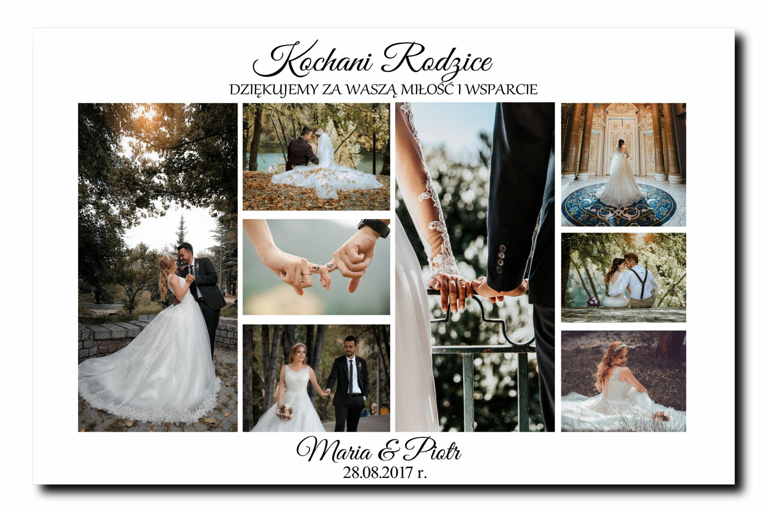 Obraz prezent dla rodziców na ślub podziękowania ślubne