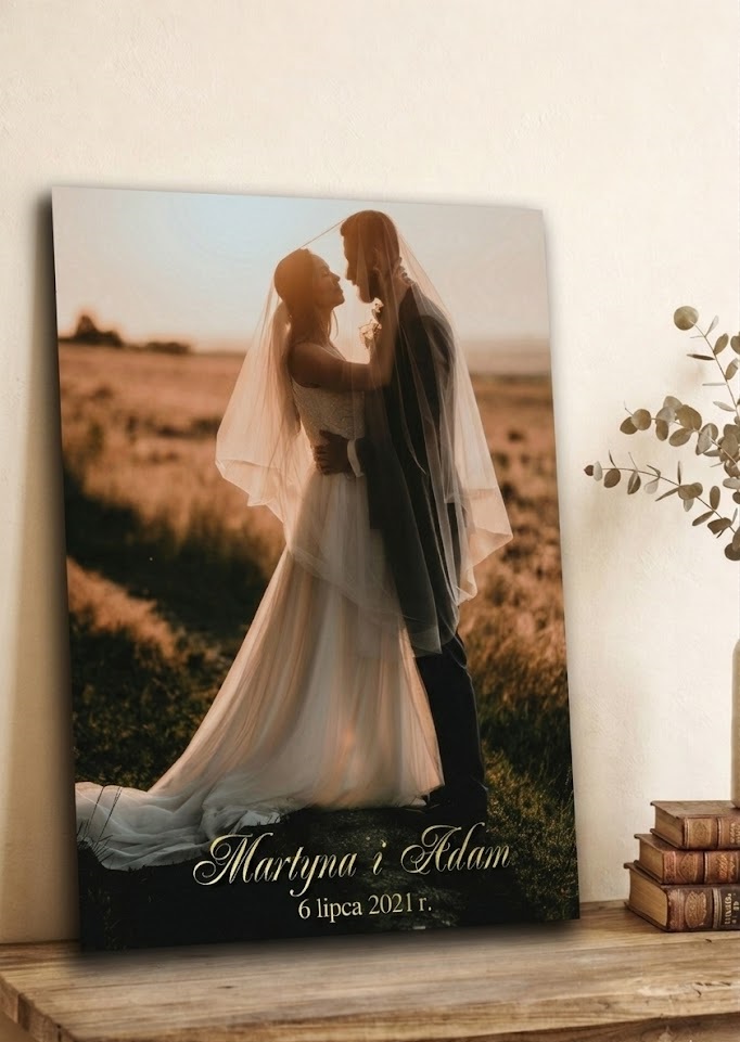 Tablica Powitalna ze Zdjęciem na Wesele