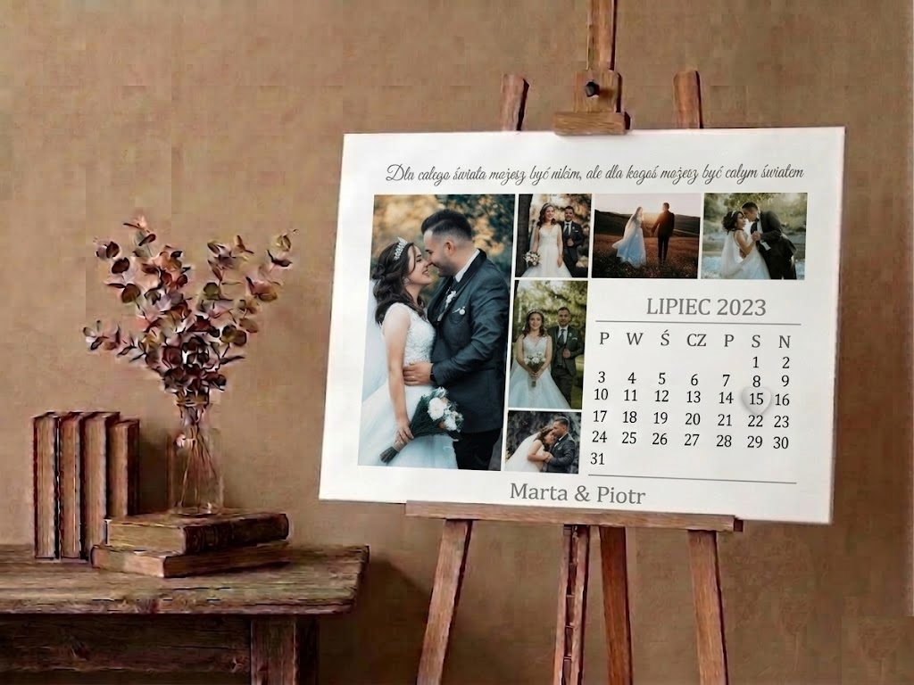 Obraz podziękowania podziękowanie ślubne dla rodziców ze zdjęciem z dedykacją