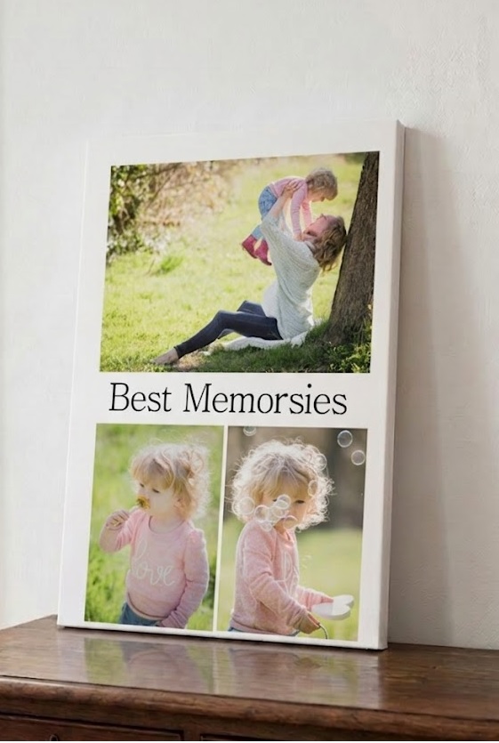 Obraz kolaż na 3 zdjęcia z tekstem