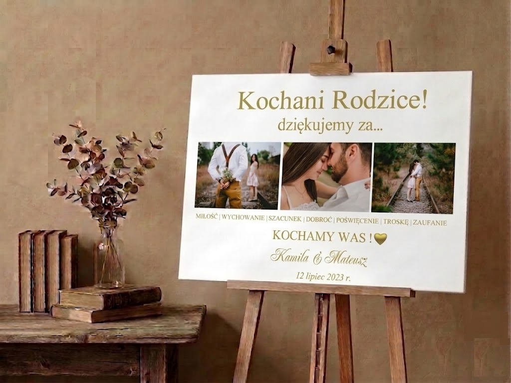 Obraz Podziękowania Ślubne Dla Rodziców dziadków obraz ze zdjęcia zdjęć KOLAŻ