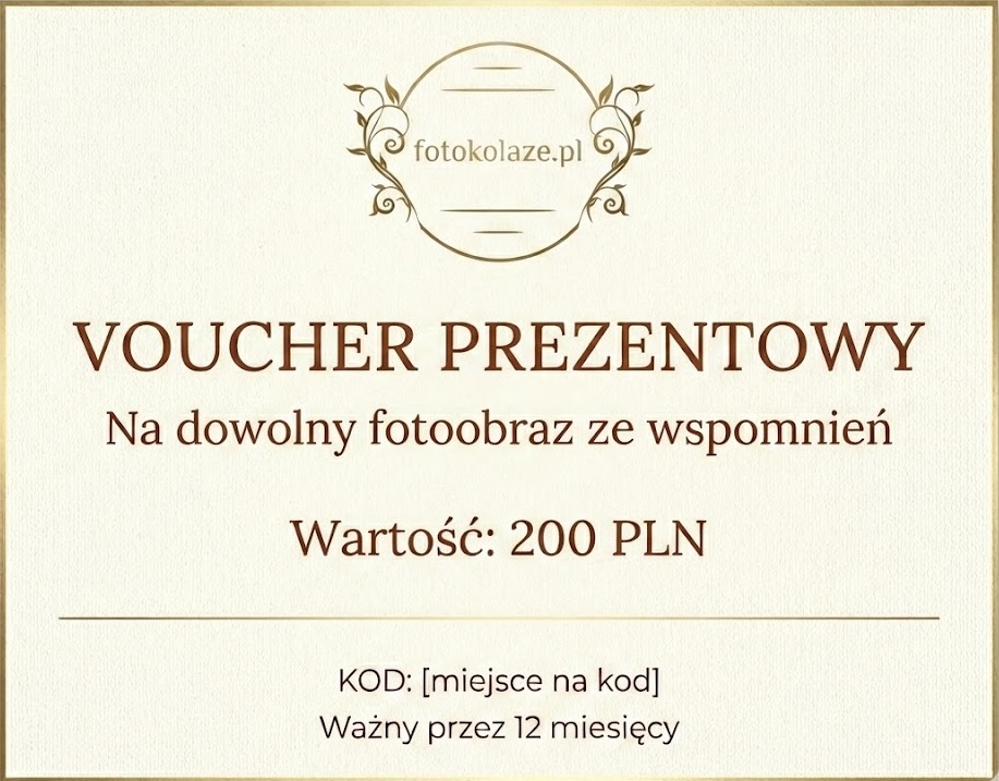 Voucher na Fotoobraz – Podaruj wspomnienia na płótnie