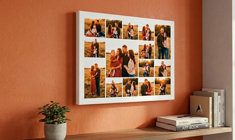 Obraz na płótnie kolaż ze zdjęć fotokolaze